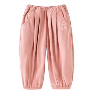 巴帝巴帝女童灯芯绒裤子女孩中小童儿童宝宝长裤不加绒超好看秋装