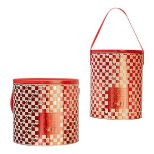 通用礼品包装盒喜庆国潮风高档铁扣罐红枣干水果零食可定制空盒子