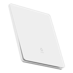 宝德万斯超薄插座面板白色钢化玻璃五孔家用一开单控二开双联开关