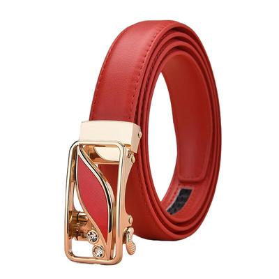 皮带女士2026新款本命年红色腰带