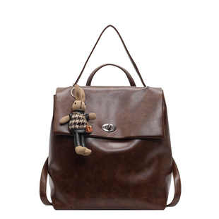 高级感美拉德旅行双肩包女2025新款时尚大容量书包大学生手拎背包