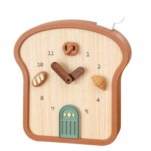 阿楹 新款有趣创意客厅挂钟表静音烘焙店墙壁厨房入户装饰卧室画