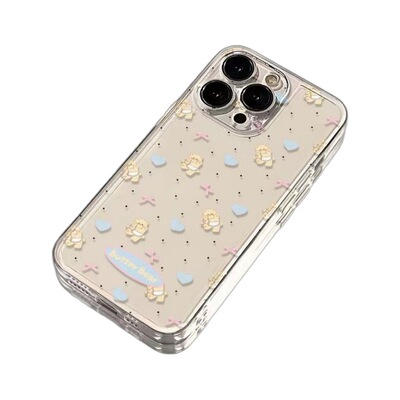 Yellow Buttercup Floral Case 适用 iPhone 16/15 Pro Transparent Fit with Precision Cutouts Compatible