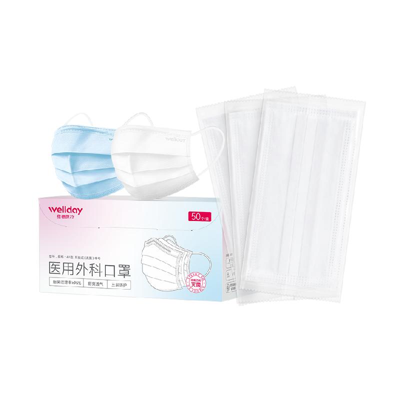 维德医疗医用外科口罩独立包装一次性医疗口罩防护灭菌级透气夏季