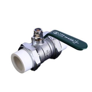 自来水开关家用热熔铜阀门PPR大流量4分水管双活接球阀6分活接头