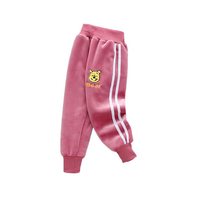 双面绒男童秋冬休闲长裤罩裤