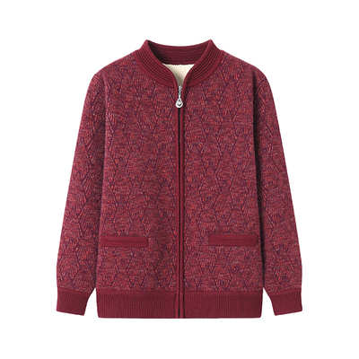 仿水貂加绒银狐绒大码宽松外套