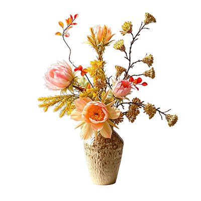 秋日帝王花仿真花束套装