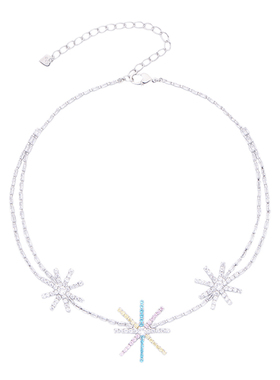 [7折]Sei Carina Y雪花系列钻链项链锆石超闪吊坠女高级感锁骨链