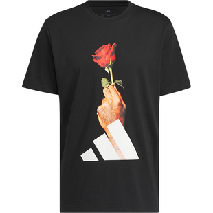 Adidas/阿迪达斯正品D-Rose男士篮球印花经典针织运动短袖KS2044