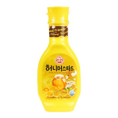 韩国进口不倒翁蜂蜜芥末酱沙拉酱黄芥末芥黄酱蘸辣酱韩式炸鸡酱料