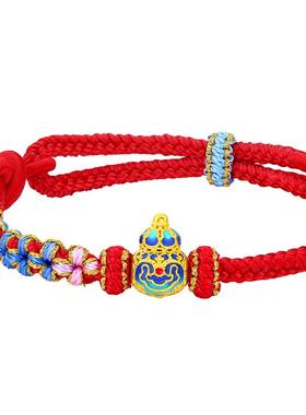 梦金园葫芦黄金手绳