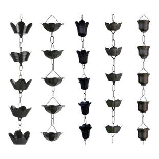 庭院雨链风铃别墅引水链屋檐排水雨霖铃落水日式阳光房导雨水链