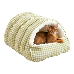 冬季保暖宠物窝猫窝狗窝通用中小型犬窝可拆卸式全包围加绒加厚窝