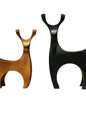 鹿烛台欧式桌面动物情侣树脂摆件