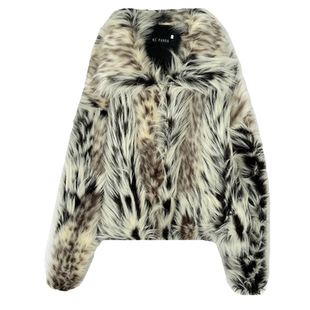 高级感豹纹环保皮草女款2025新款海宁爆款年轻毛茸茸狐狸外套冬厚