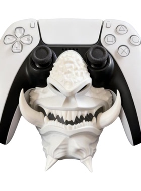 鬼脸战士手柄支架/ps5/pc4/xbox游戏手柄通用支架高级感桌面摆件