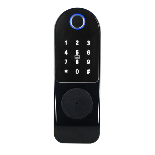 免布线老式大铁门防水智能双面指纹锁门禁密码刷卡防盗户外庭院
