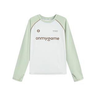 onmygame【透气防晒】男女童长袖t恤儿童圆领春夏款薄款运动衣