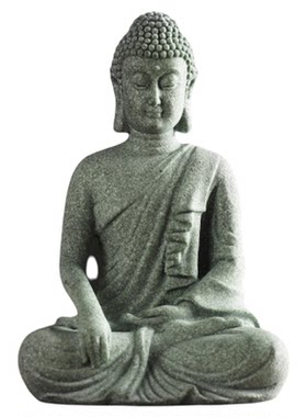 青砂石新中式迷你佛像雕塑小摆件