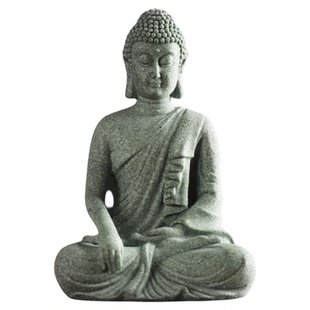 新中式禅意佛像微景观装饰品盆景鱼缸造景材料迷你石头雕塑小摆件