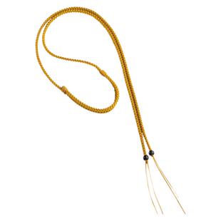 天珠挂绳锁骨横穿吊坠玉石玉文玩手工编织绳男女挂脖双头挂坠绳子