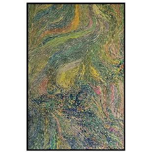 侘寂奶油风软装无框画现代抽象艺术民宿装饰画酒店油画布挂画定制