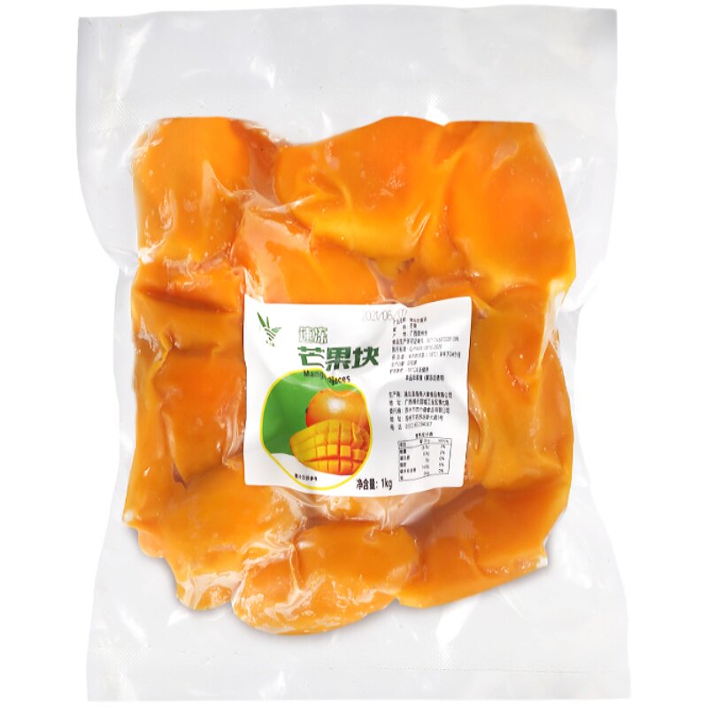 冷冻新鲜时令芒果块商用水果1kg