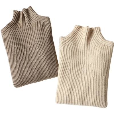 启超高端100%纯山羊绒衫