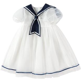 巴拉巴拉童装女童裙子儿童连衣裙夏装小童网纱公主裙甜蝴蝶结洋气