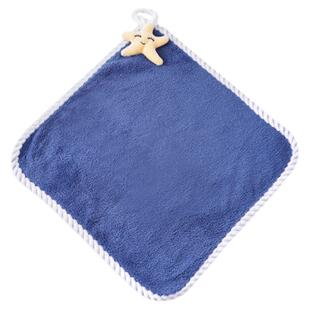 擦手巾小毛巾吸水不掉毛珊瑚绒小方巾可挂式可爱儿童家用厨房手帕