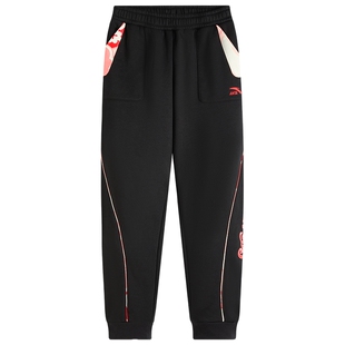 新年款安踏儿童裤子女童加绒裤长裤2026马年喜庆红色拜年服休闲裤