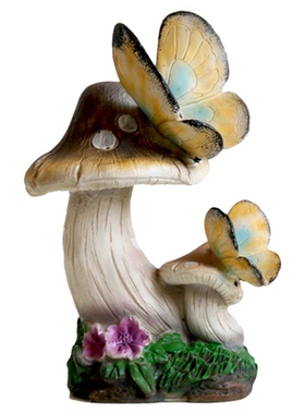 仿真蘑菇田园风蝴蝶景观小动物