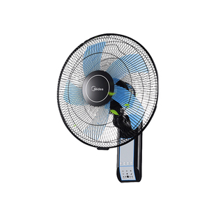 美的壁扇壁挂式电风扇墙壁家用遥控免打孔商用工业摇头大风力电扇