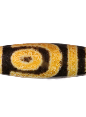 圣饰奇缘 天然真品西藏庙供院供老矿玛瑙 黄金老料二眼天珠锁骨链