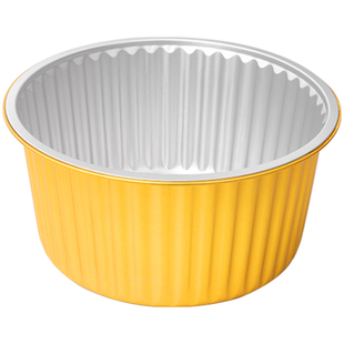 金色圆形195款1200ML2000ML197款1430ML密封铝箔锡纸盒打包盒带盖