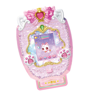 愿望喵喵玩具手账PAD电子宠物游戏机许愿猫女孩手帐本魔法手杖器