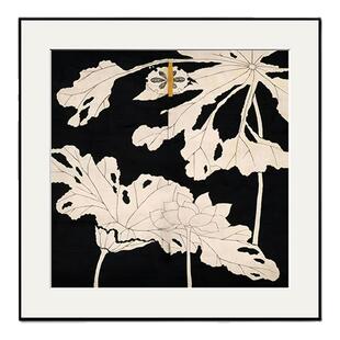 现代简约高级感正方形装饰画中古风民宿房间墙壁画客厅样板间挂画