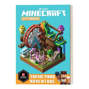 英文原版 Minecraft Let's Build! Theme Park Adventure 我的世界建筑 冒险主题 搭建一个属于自己的服务器主城！英文版 进口书籍