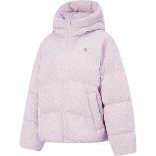 李宁火锅羽绒服丨女士冬季新款连帽短款上衣泡芙衣服鸭绒运动外套