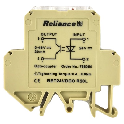 现货原装Reliance瑞联768056 RET24VDCO R20L端子式光电耦合器
