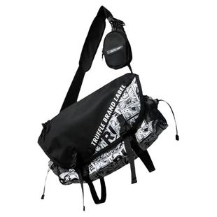 TRUFFLE潮牌单肩斜挎包男休闲大容量学生通勤挎包女街头潮流背包