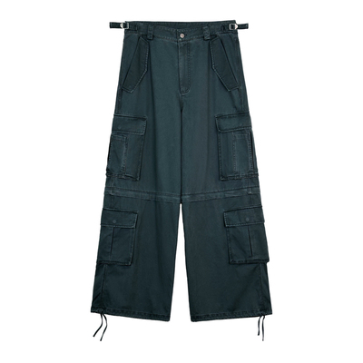 weave墨绿/深咖高密加厚工装裤