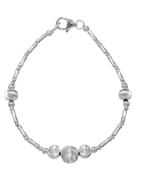 AHCHOO 静奢风S925纯银手工爆爆闪猫眼珠手链高级感竹节穿珠手环