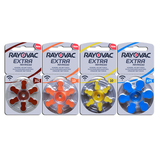 雷特威extra助听器专用电池A13原装A10纽扣电子A312进口675锌空气