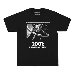 2001太空漫游2001 A Space Odyssey纯棉水洗美式休闲短袖夏男T恤