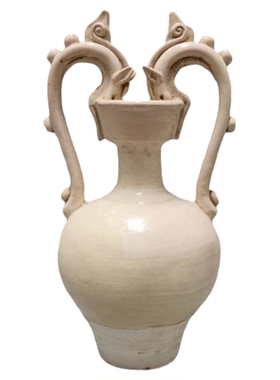 陶瓷双龙瓶国风艺术品多功能古典