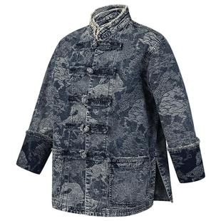 何沐妮同款FILA斐乐高尔夫VIVIENNE TAM新年联名牛仔二合一夹克