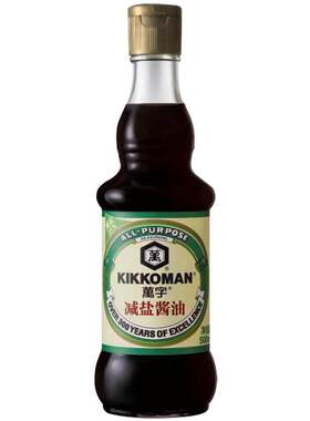 万字减盐酿造酱油500mL龟甲万