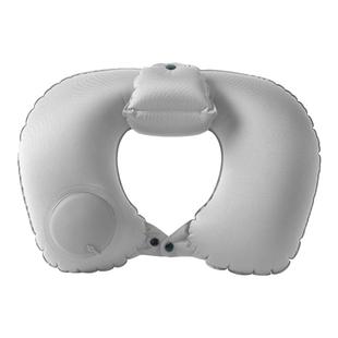 百草园充气u型枕u形枕旅行便携颈枕坐车睡觉神器冲气颈椎枕按压式